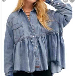 Free People Dylan Babydoll Top